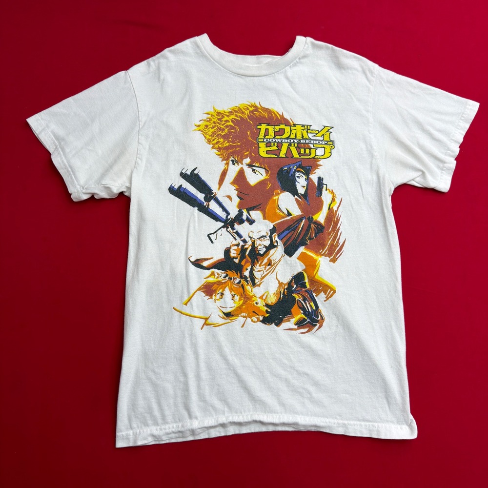 Atsuko Cowboy Bebop Anime Graphic T-Shirt Mens Medium White Funimation Sunrise